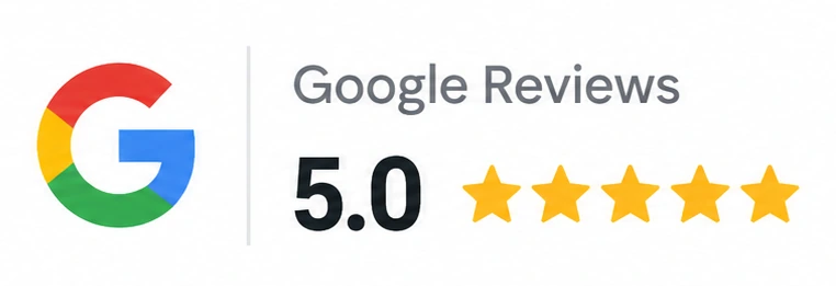 Google Reviews, 5.0 stars